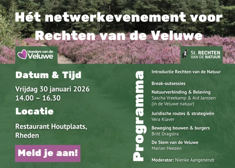 Uitnodiging Evenement Rechten van de Veluwe